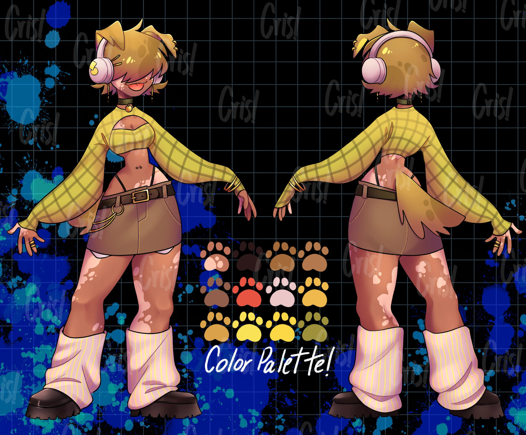 front view - back view