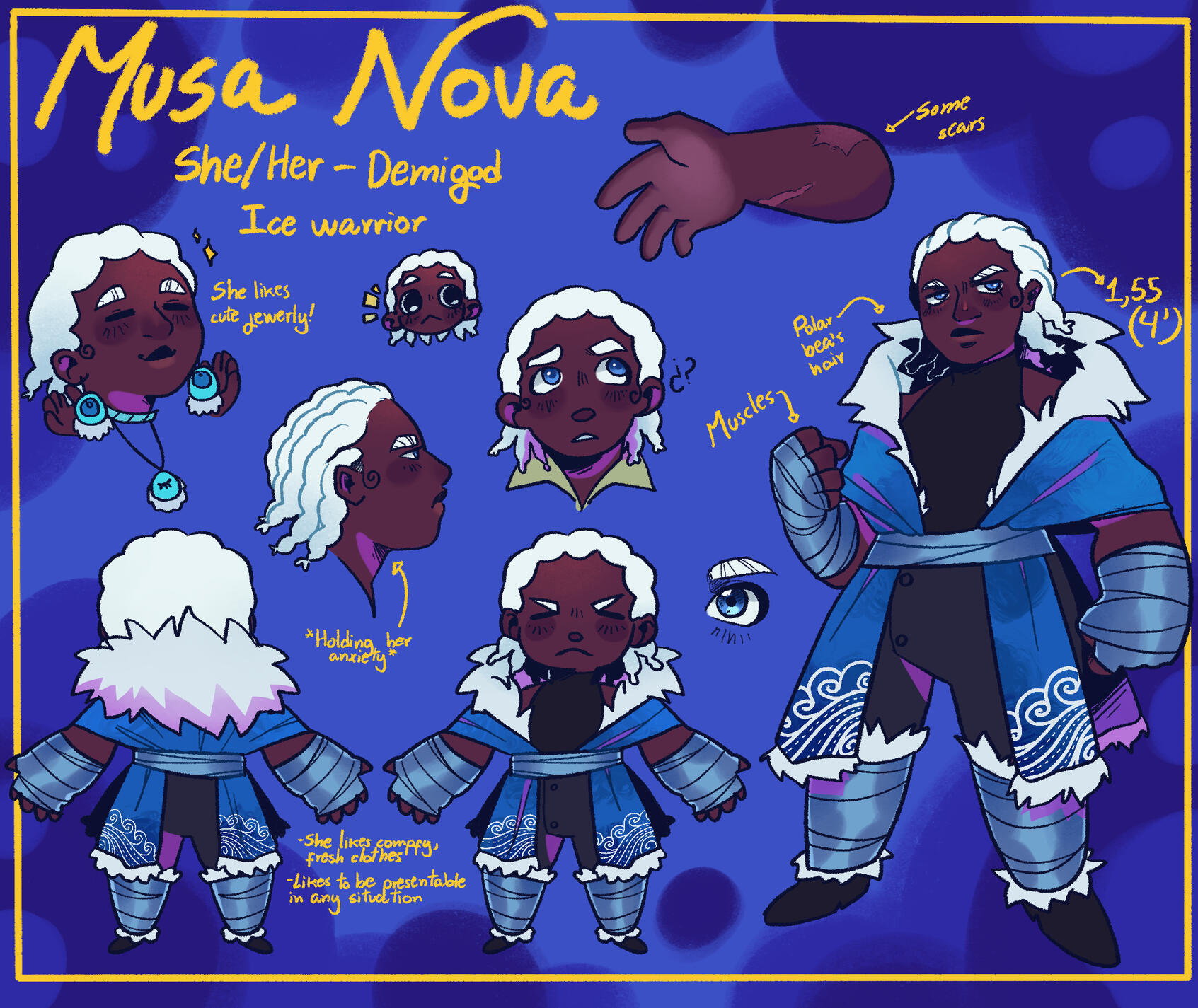 Front view - Profile - Chibis